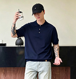 louis vuitton knit short sleeve polo shirt